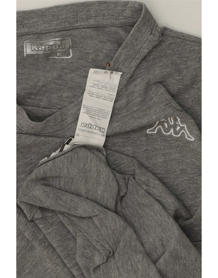T-shirt uomo Kappa Top Large in cotone grigio