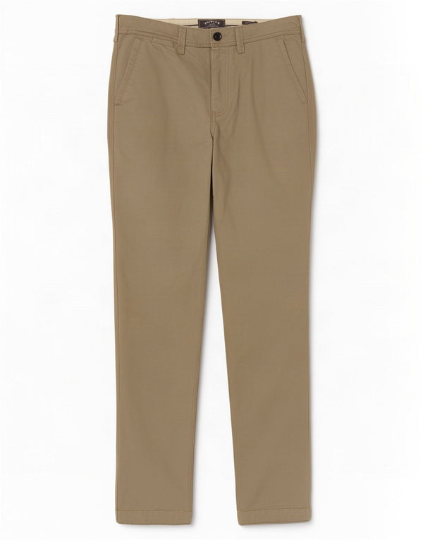 Fat Face Mens Classic Fit Straight Chino Trousers W34 L34 Beige Cotton