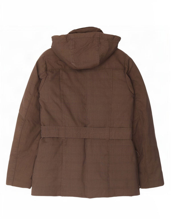 Giacca imbottita con cappuccio da donna Canadiens IT 42 in cotone marrone medio