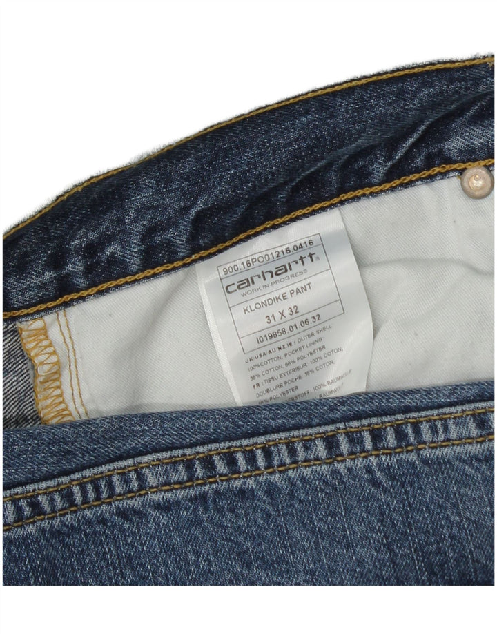 Jeans affusolati Klondike da uomo CARHARTT W31 L25 cotone blu
