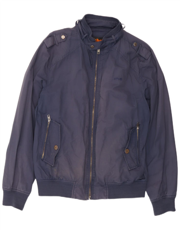 Giubbotto bomber da uomo Schott UK 44 2XL Cotone blu navy