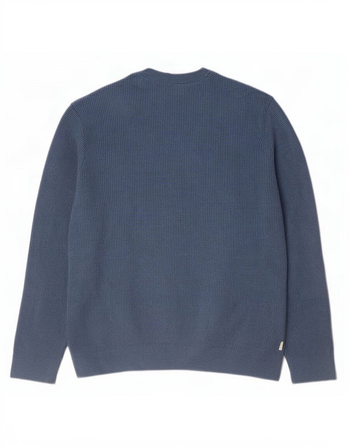Maglione maglione girocollo da uomo Marks & Spencer XL blu poliestere
