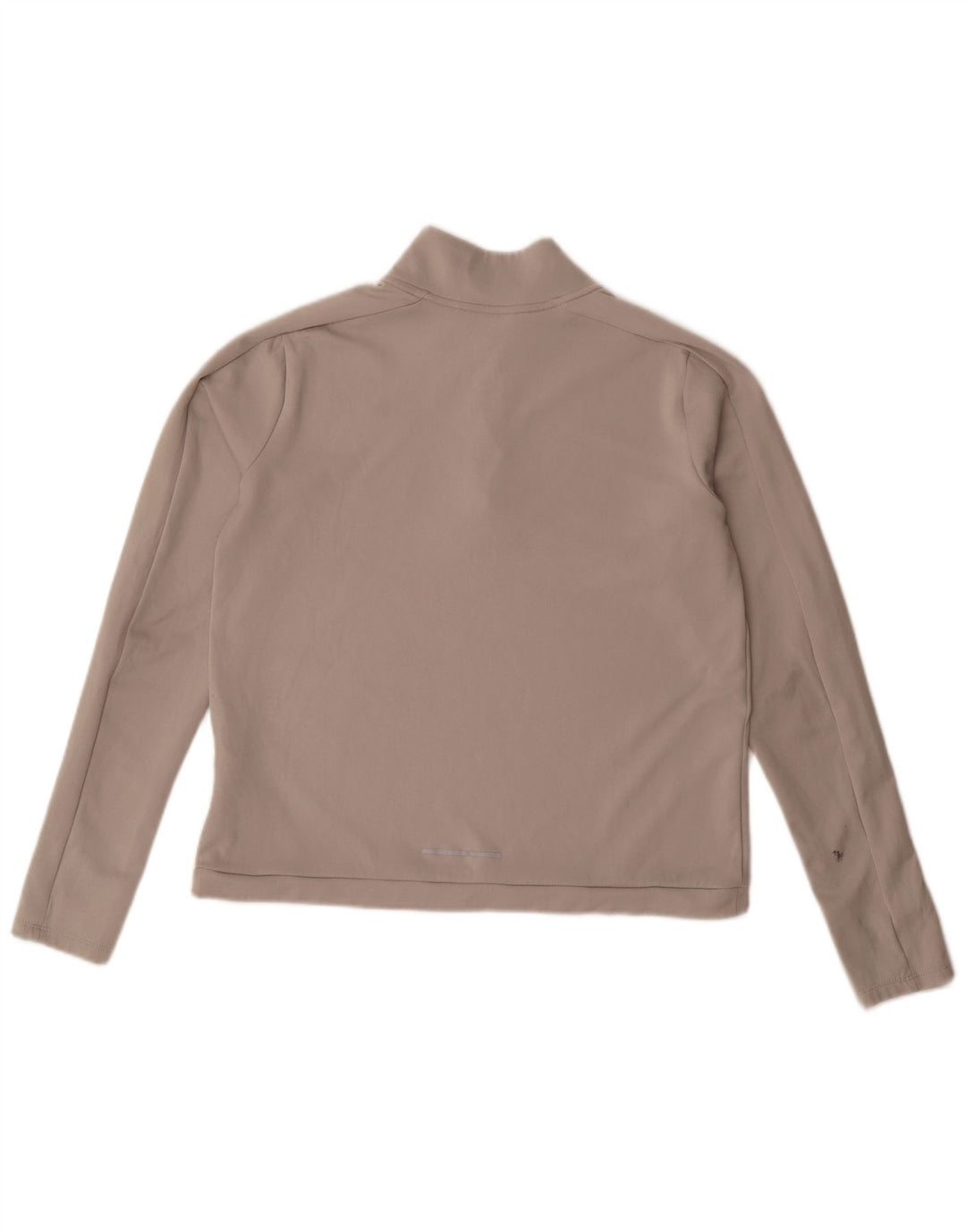 Top della tuta pullover con zip e collo Nike Dri Fit da donna UK 14 Grigio medio