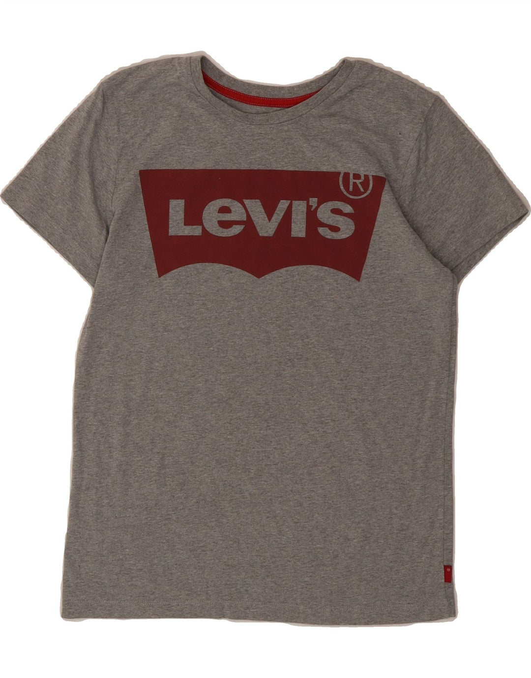 LEVI'S Boys Graphic T-Shirt Top 13-14 Years Grey Vintage Levi's and Second-Hand Levi's from Messina Hembry 