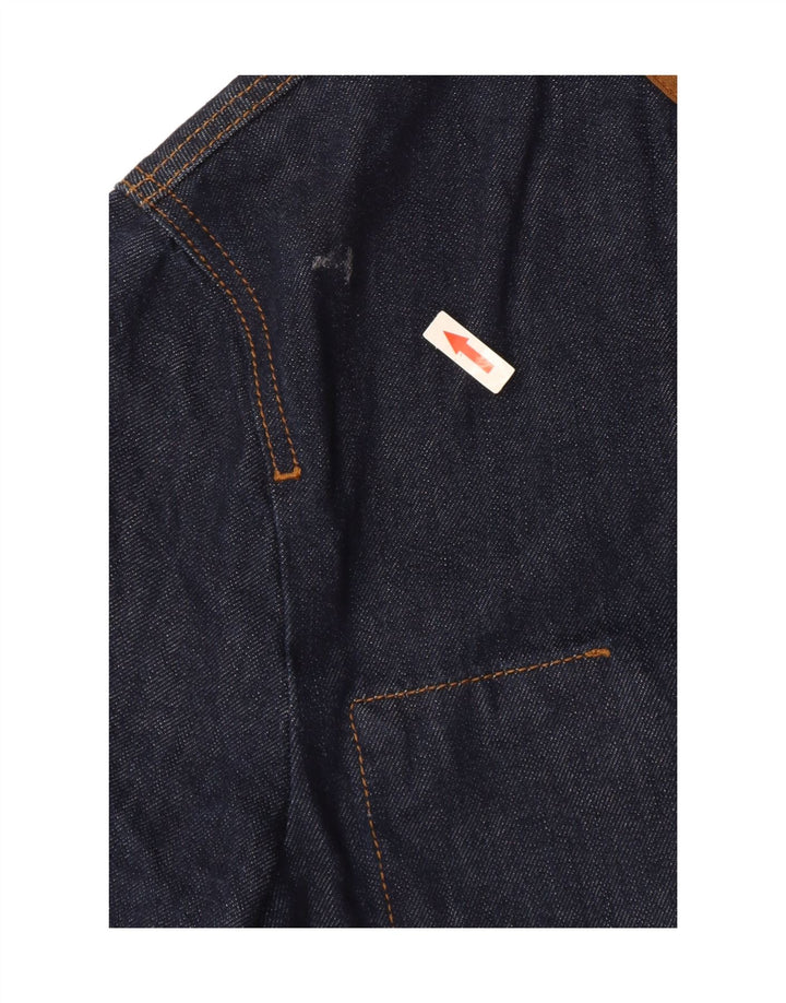 Giacca di jeans da uomo Zara UK 38 cotone blu navy medio