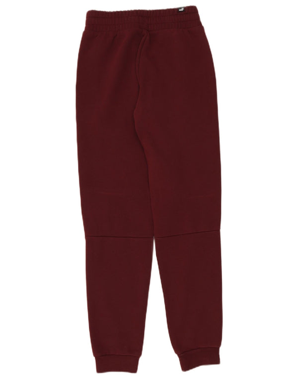 Pantaloni da tuta grafica da donna Puma Joggers UK 6 XS Borgogna Colourblock