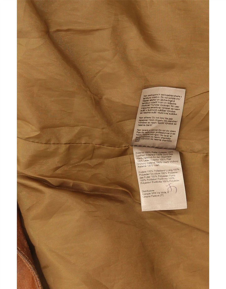 Giacca in pelle da uomo Bata UK 38 Marrone medio