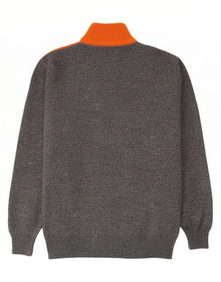 Maglione da uomo Sangiorgio con zip e collo, colore medio, multicolore, a rombi/diamante
