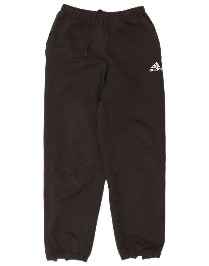 Pantaloni della tuta da ragazzo Adidas 15-16 anni in poliestere nero