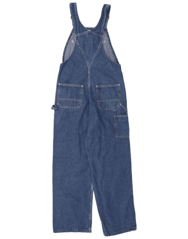 Carhartt Donna Cargo Salopette Jeans W30 L30 Cotone Blu