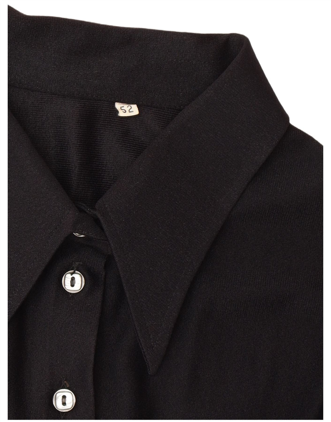 Camicetta camicia vintage da donna IT 52 2XL Nera