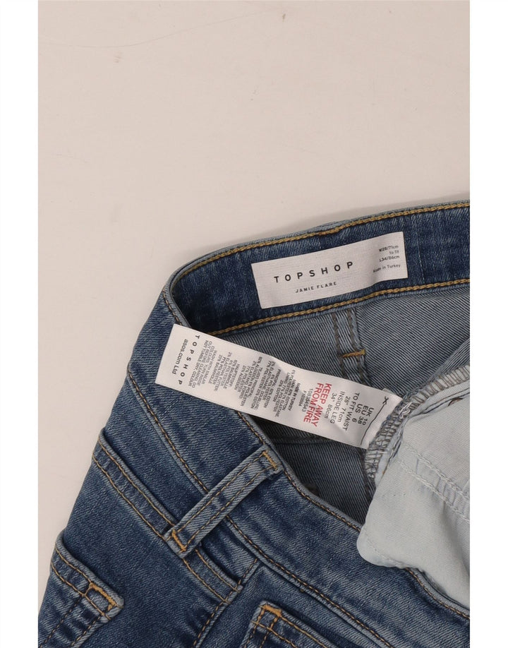 Jeans svasati Jamie da donna Topshop W28 L34 cotone blu
