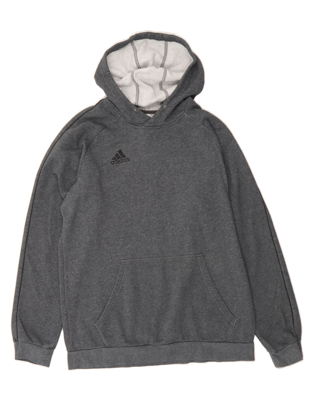 ADIDAS Mens Hoodie Jumper Large Grey Vintage Adidas and Second-Hand Adidas from Messina Hembry 