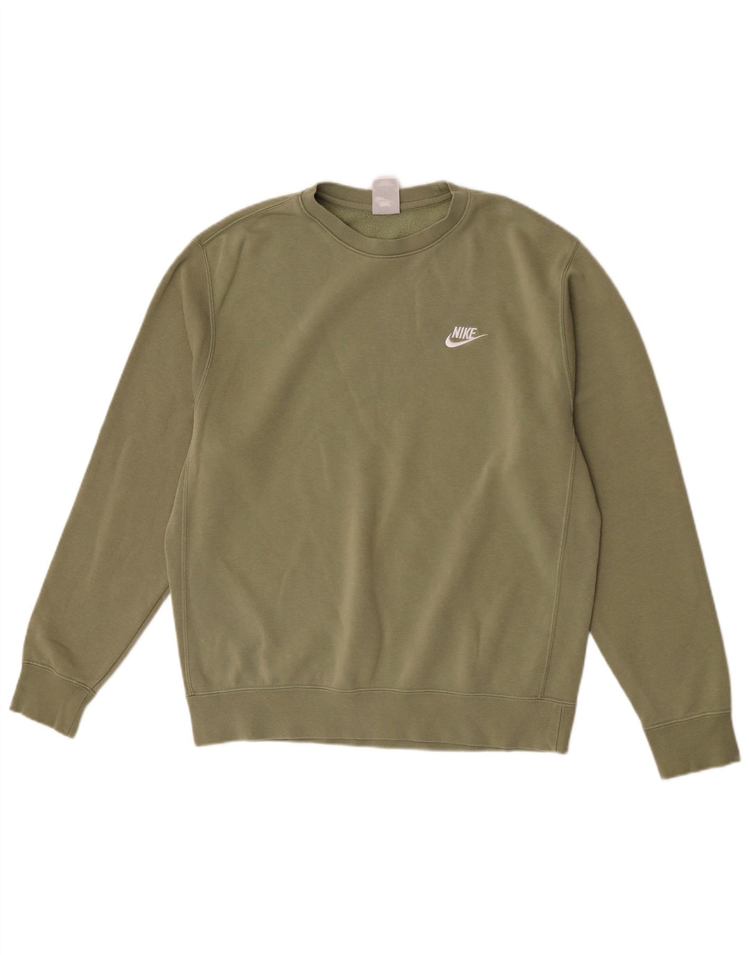 Felpa Nike Uomo Maglione Verde Medio Cotone Sportivo