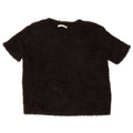 Top corto in camicetta corta da donna Zara UK 14 poliestere nero medio
