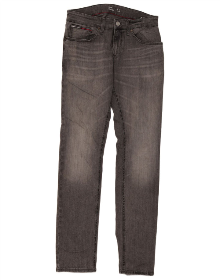 Tommy Hilfiger Donna Scanton Slim Jeans W32 L34 Cotone Grigio