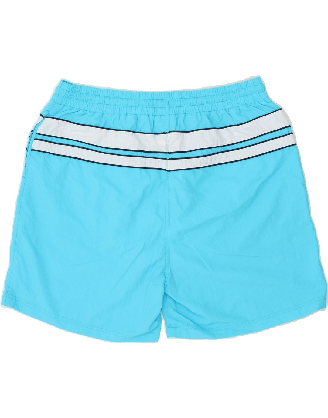 RUSSELL ATHLETIC Mens Sport Shorts 2XL Turquoise Striped Vintage Russell Athletic and Second-Hand Russell Athletic from Messina Hembry 