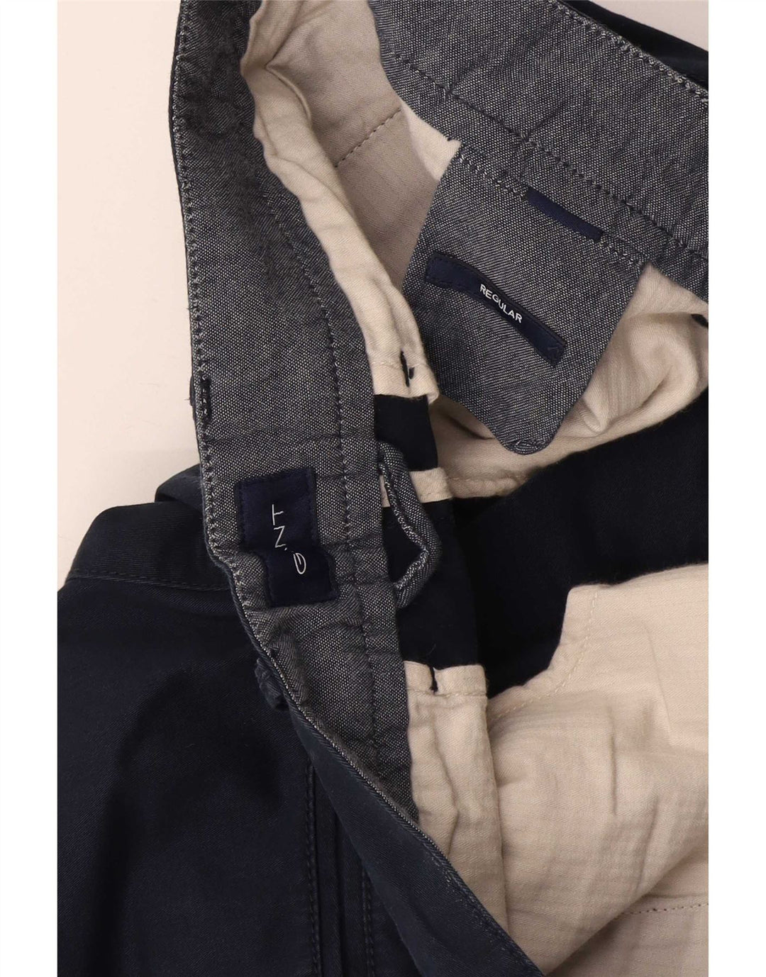 Pantaloni chino regolari dritti da uomo Gant W36 L31 blu navy