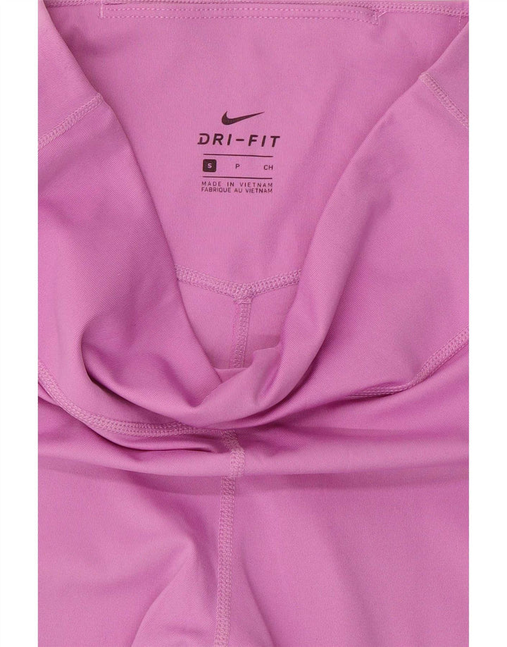 Leggings grafici Nike Dri Fit da donna UK 8 piccoli rosa