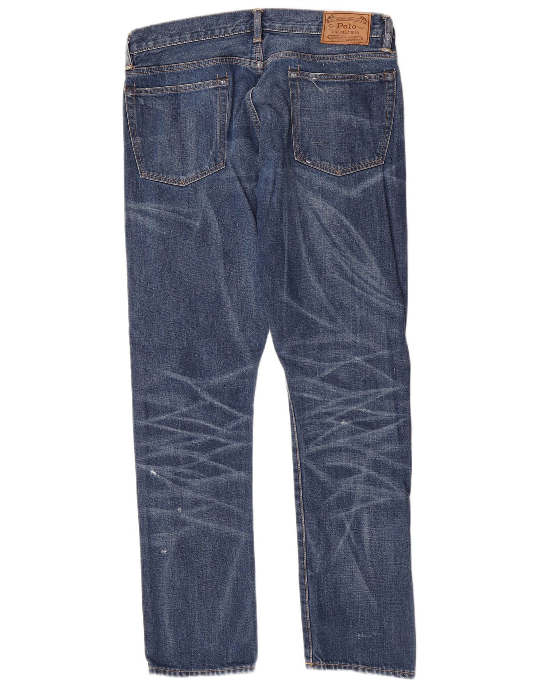 Jeans dritti da uomo Polo Ralph Lauren W33 L30 cotone blu