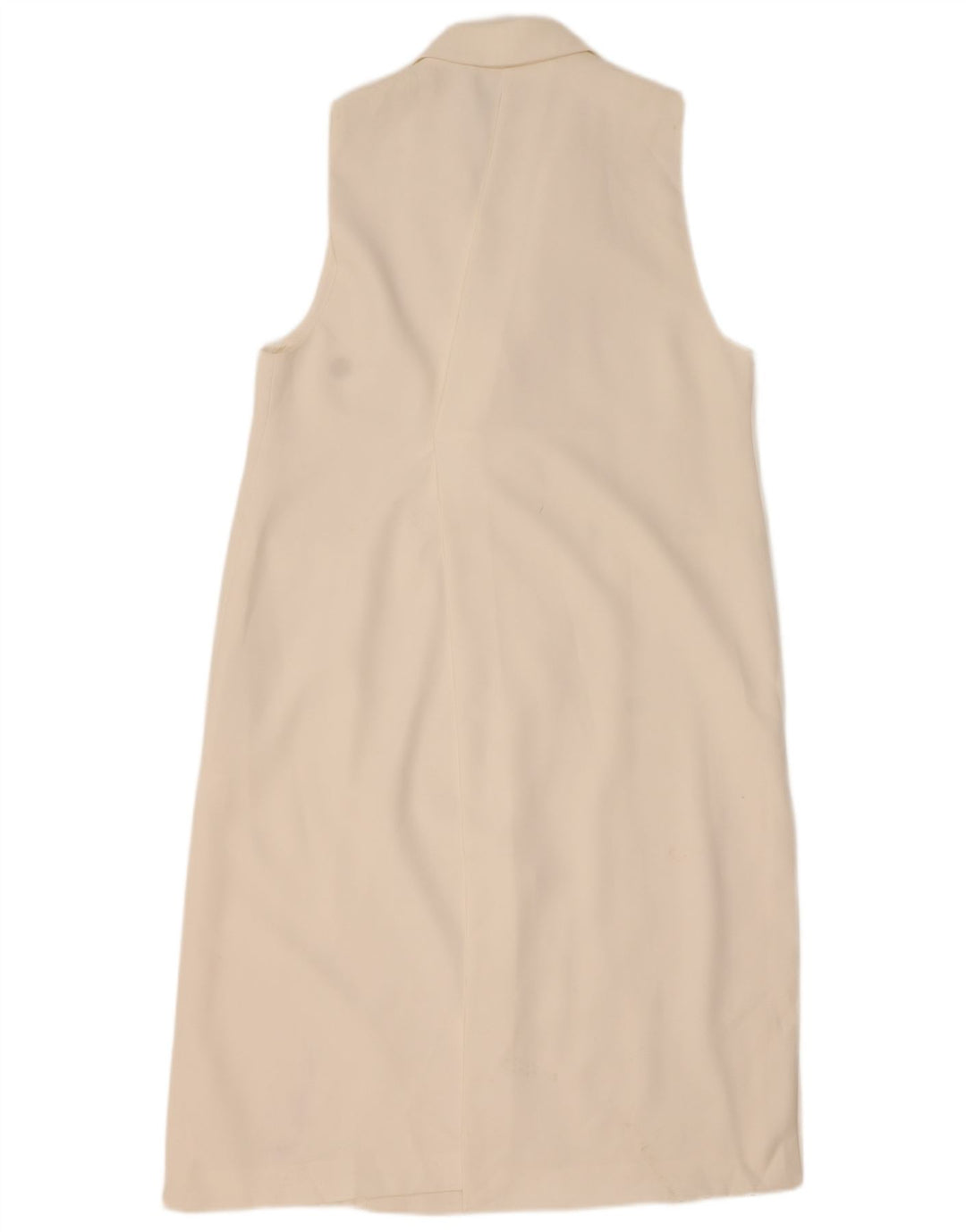 Soprabito senza maniche da donna ZARA UK 20 2XL poliestere bianco