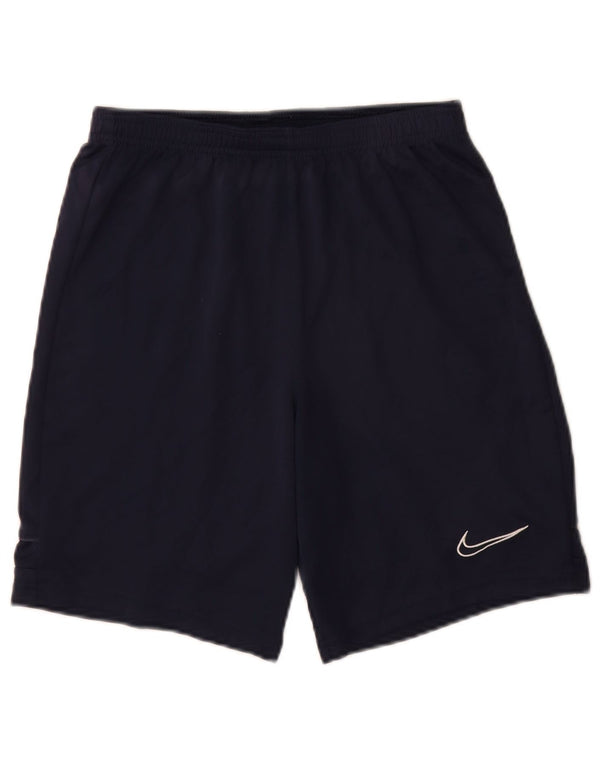 Pantaloncini sportivi Nike da ragazzo Dri Fit 13-14 anni XL blu navy poliestere