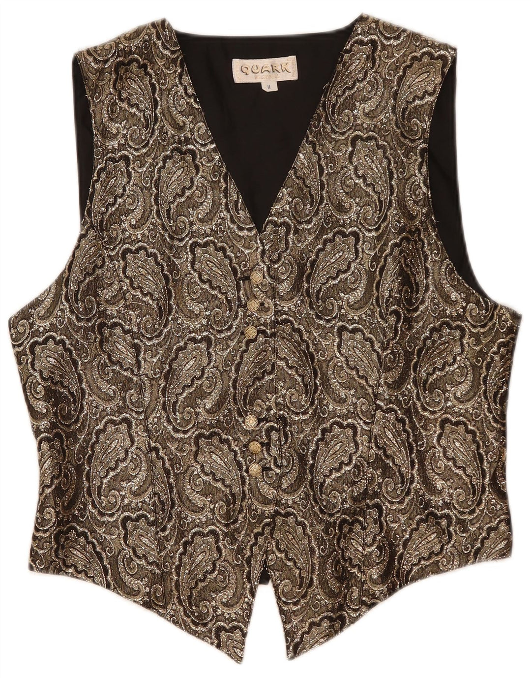 Gilet da donna Quark UK 14 Poliestere Paisley grigio medio