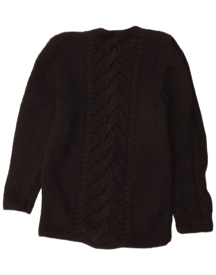 Abito maglione vintage da donna UK 16 grande nero