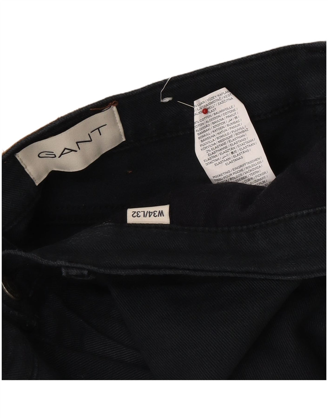 Jeans slim da uomo Gant W34 L32 cotone blu navy