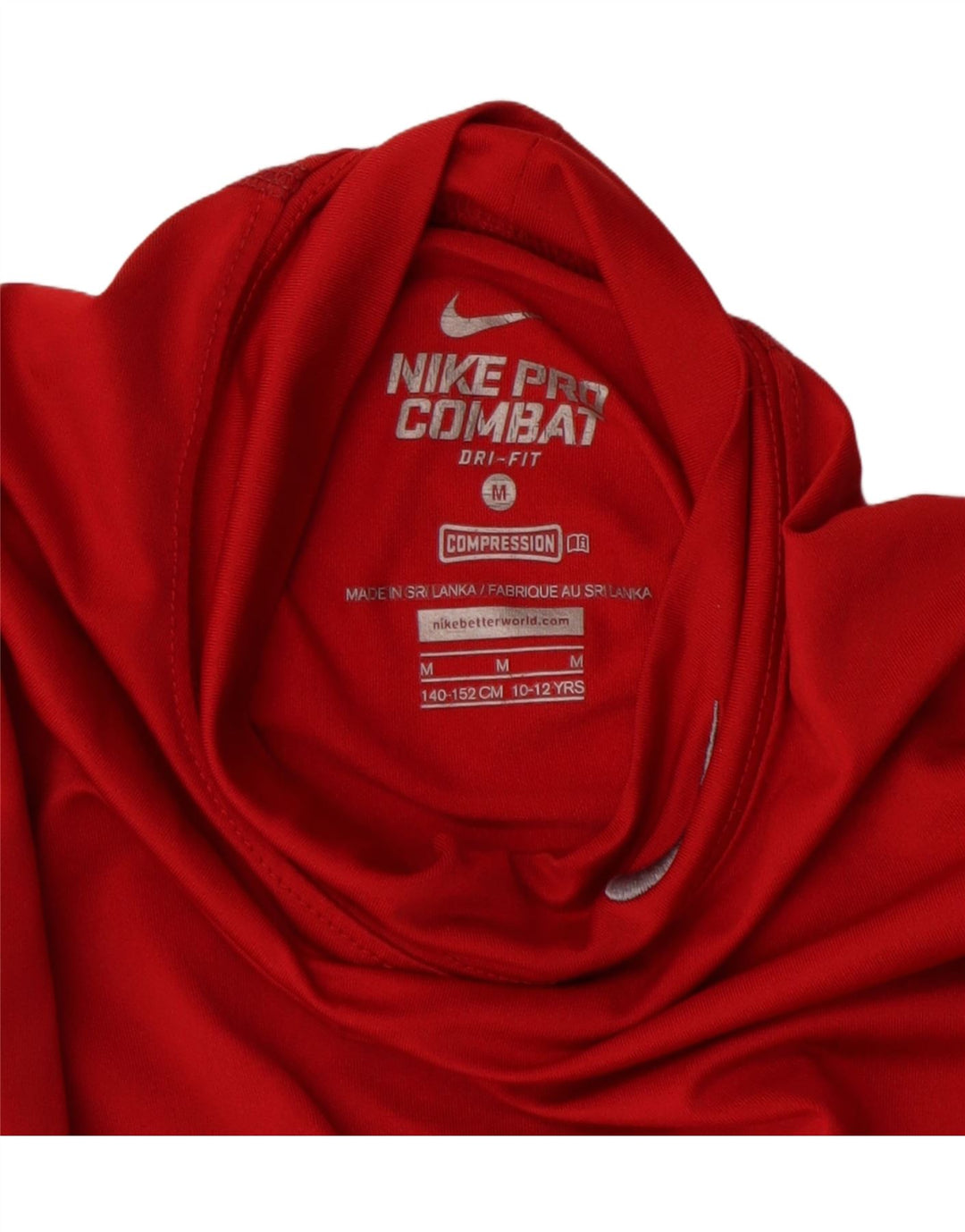 Top Nike Dri Fit per ragazze, manica lunga, 10-11 anni, poliestere bordeaux medio