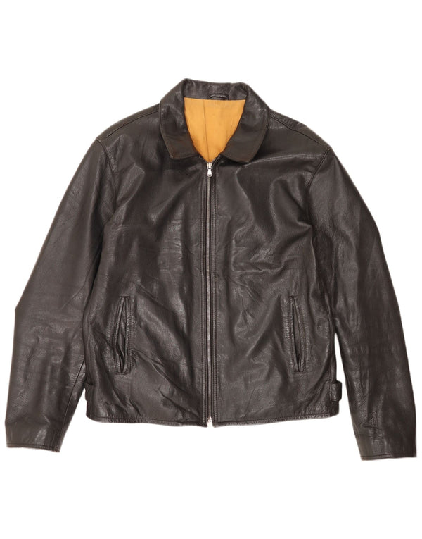 Giacca in pelle da uomo Protagonist UK 40 Large Nera