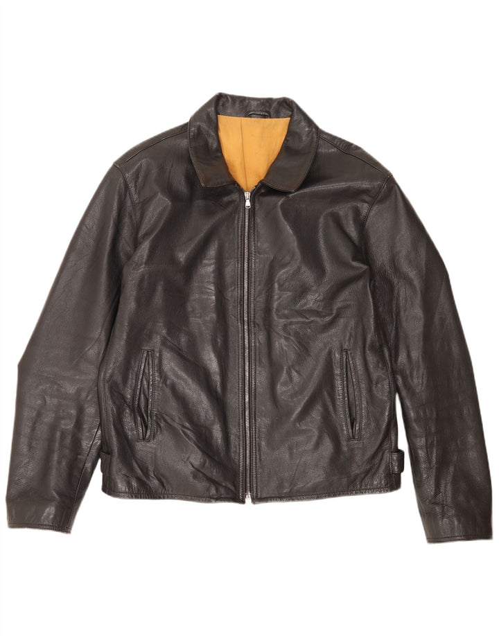 Giacca in pelle da uomo Protagonist UK 40 Large Nera