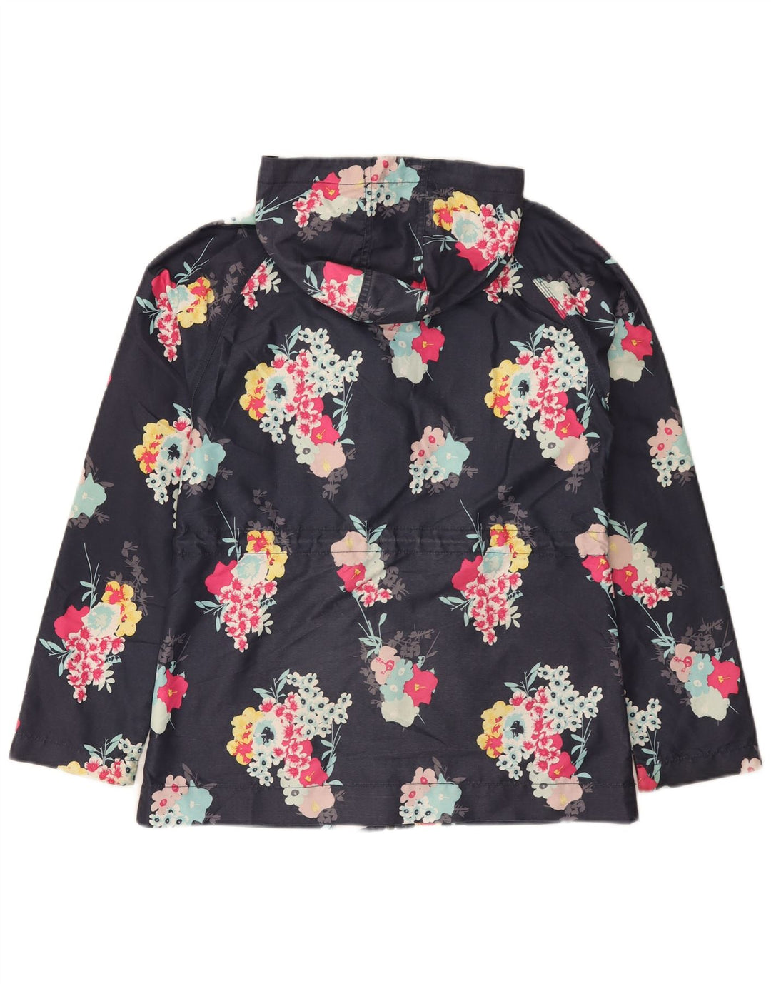 Giacca antipioggia con cappuccio da donna Animal UK 8 Small Poliestere floreale blu navy