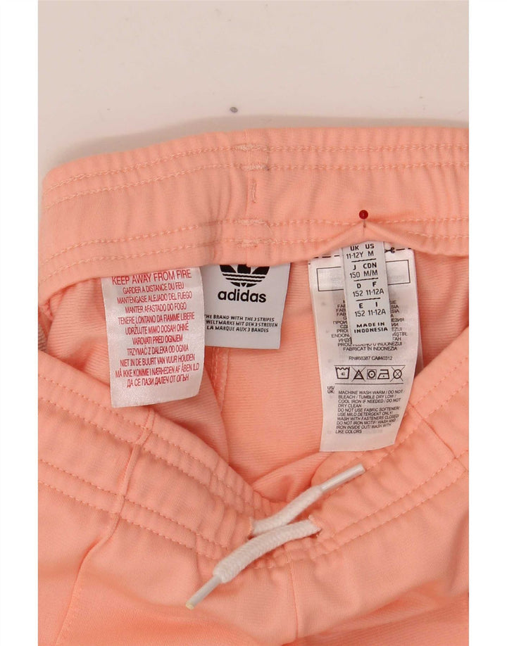 Pantaloni Tuta Adidas Bambina 11-12 Anni Poliestere Rosa