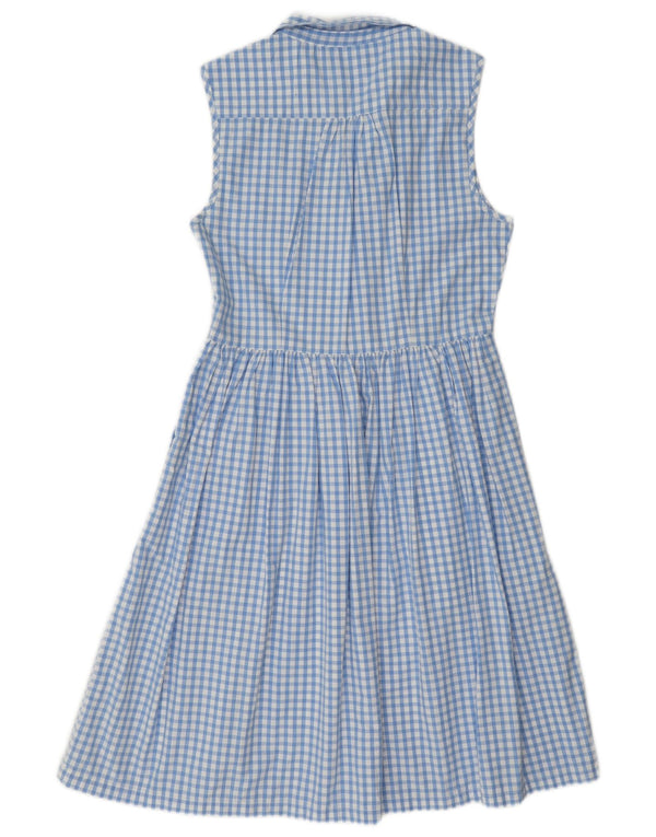 Abito a trapezio senza maniche da donna French Connection UK 10 Piccolo percalle blu