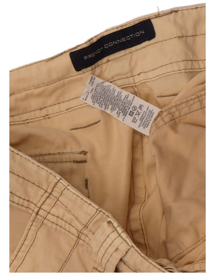 Pantaloncini cargo da uomo French Connection W38 XL in cotone beige