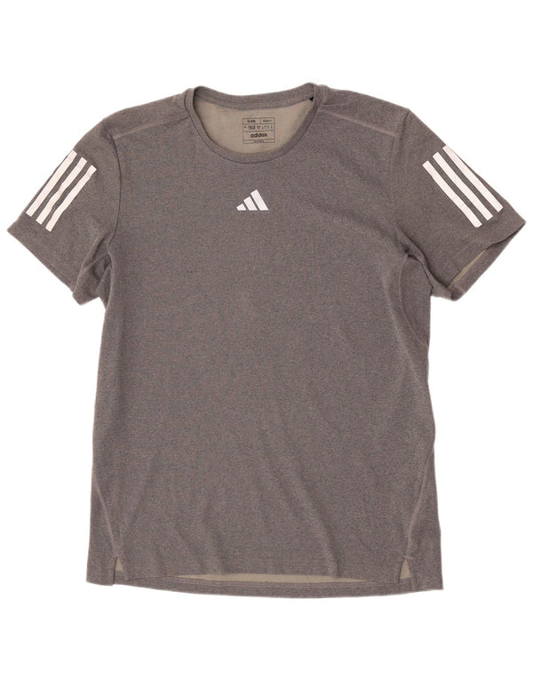 T-shirt Adidas Aeroready Regular Fit da uomo, grande, in poliestere grigio