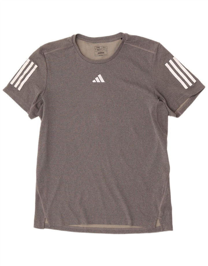 T-shirt Adidas Aeroready Regular Fit da uomo, grande, in poliestere grigio