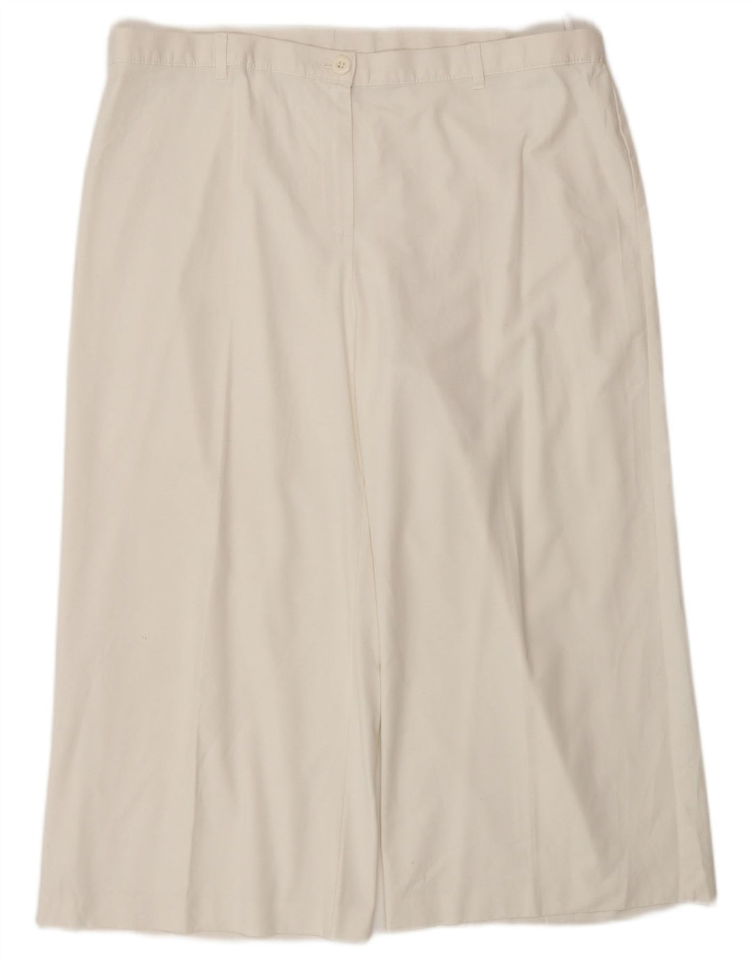 Pantaloni Capri a vita alta da donna Marks & Spencer W38 L22 bianchi