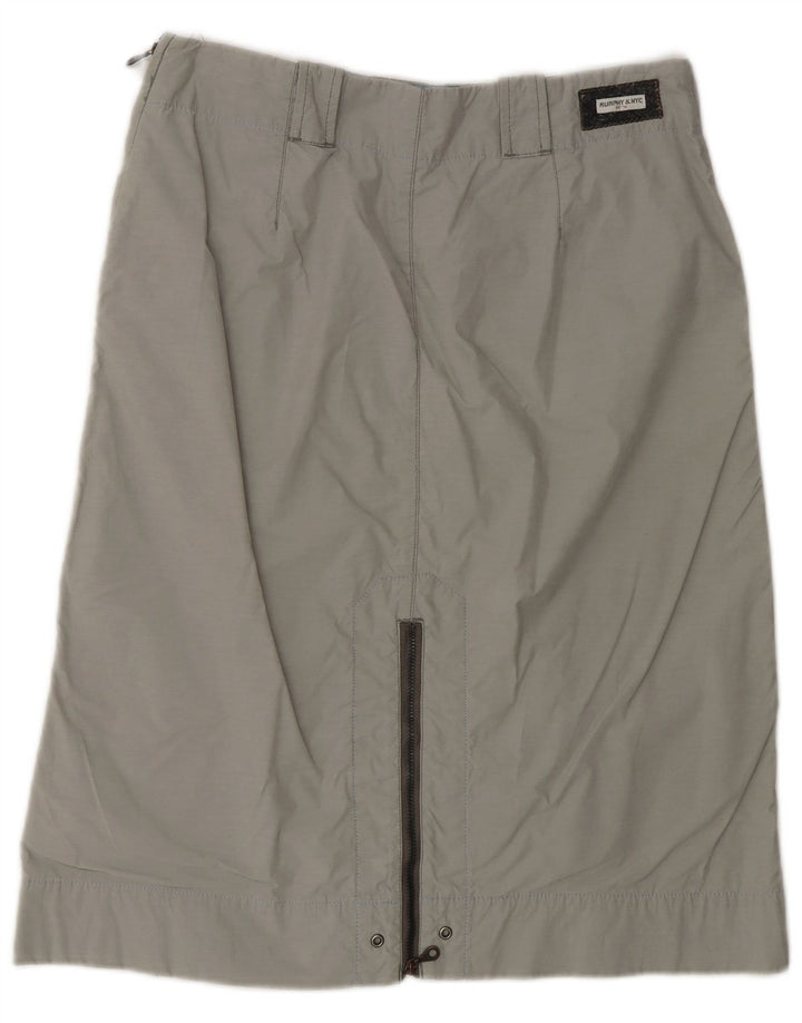 Gonna dritta da donna Murphy & Nye W29 in cotone grigio medio