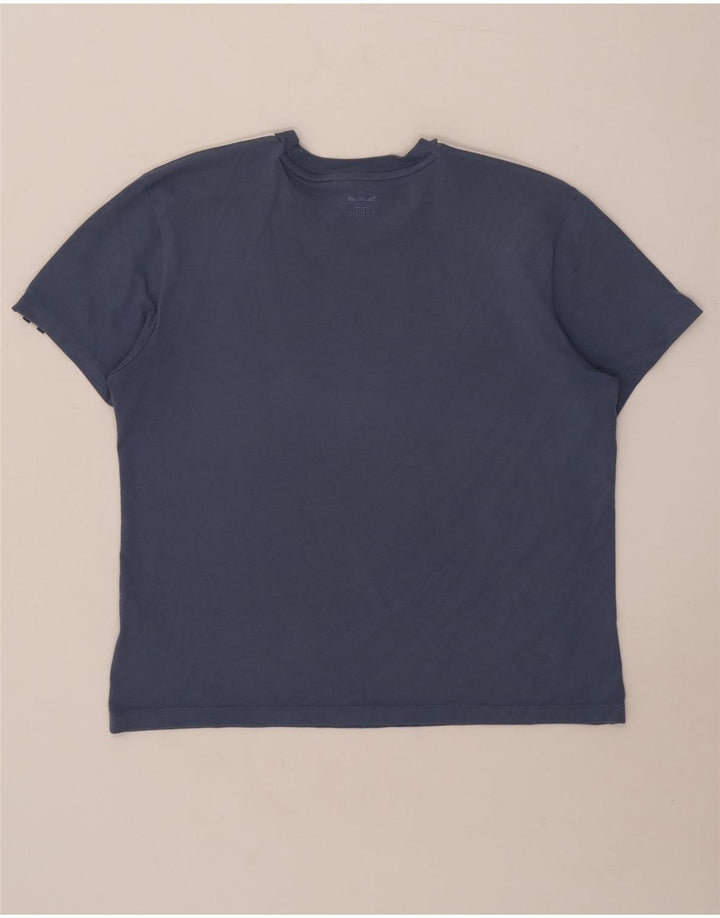 T-shirt da donna Adidas Top UK 12 cotone blu medio
