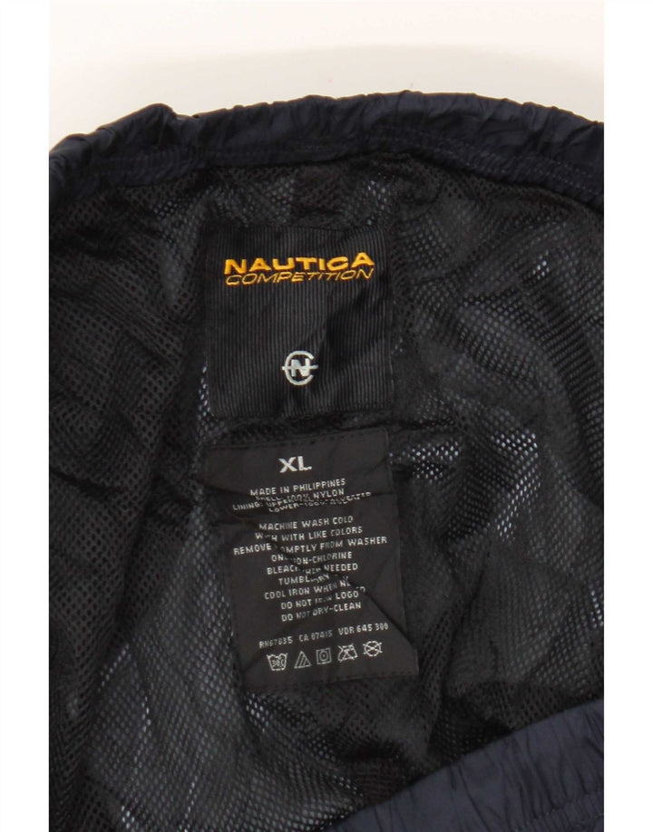 Pantaloni impermeabili da uomo Nautica XL in nylon blu navy