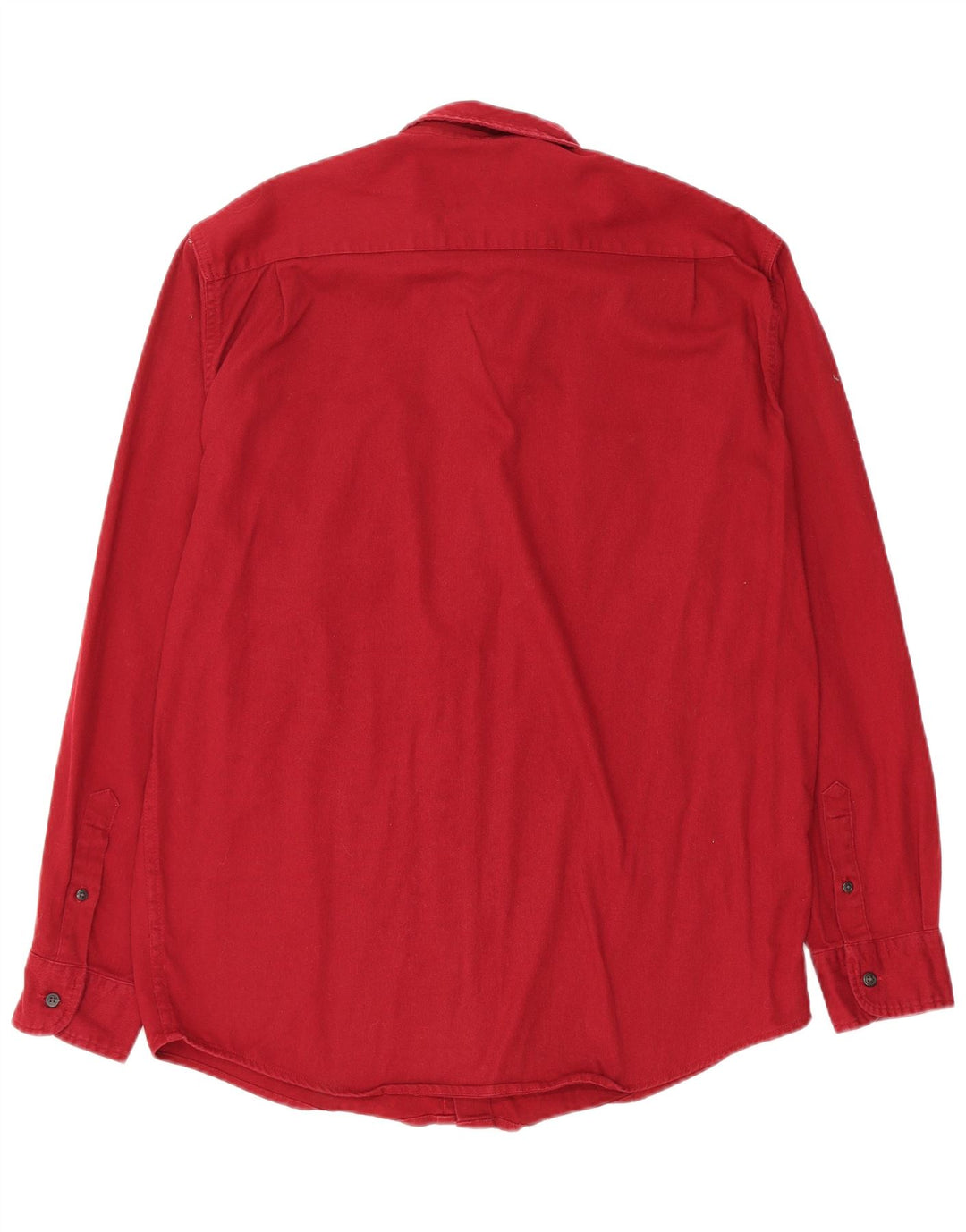 WRANGLER Mens Flex Shirt Medium Red Cotton