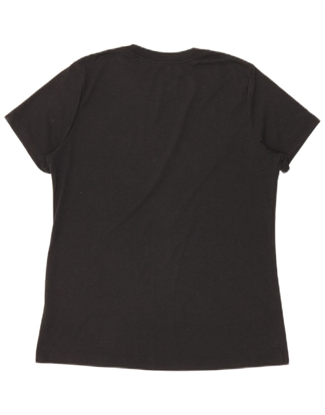T-shirt grafica Nike Dri Fit da donna, taglia UK 14, poliestere nero medio
