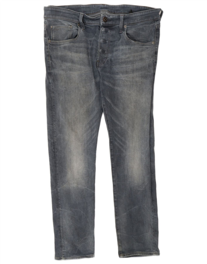 Jeans slim da uomo G-Star W34 L30 poliestere blu