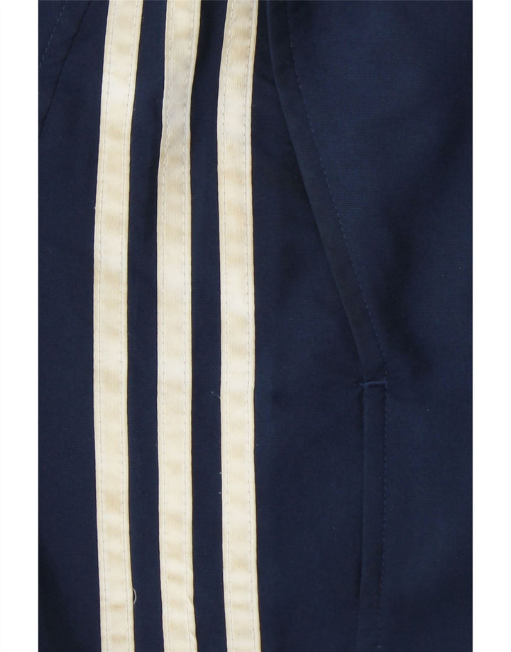Pantaloncini sportivi da uomo ADIDAS grandi in poliestere blu navy