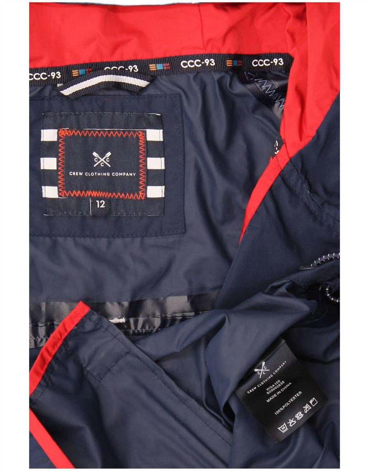 Crew Clothing Giacca antipioggia con grafica da donna UK 12 Colore blu navy medio