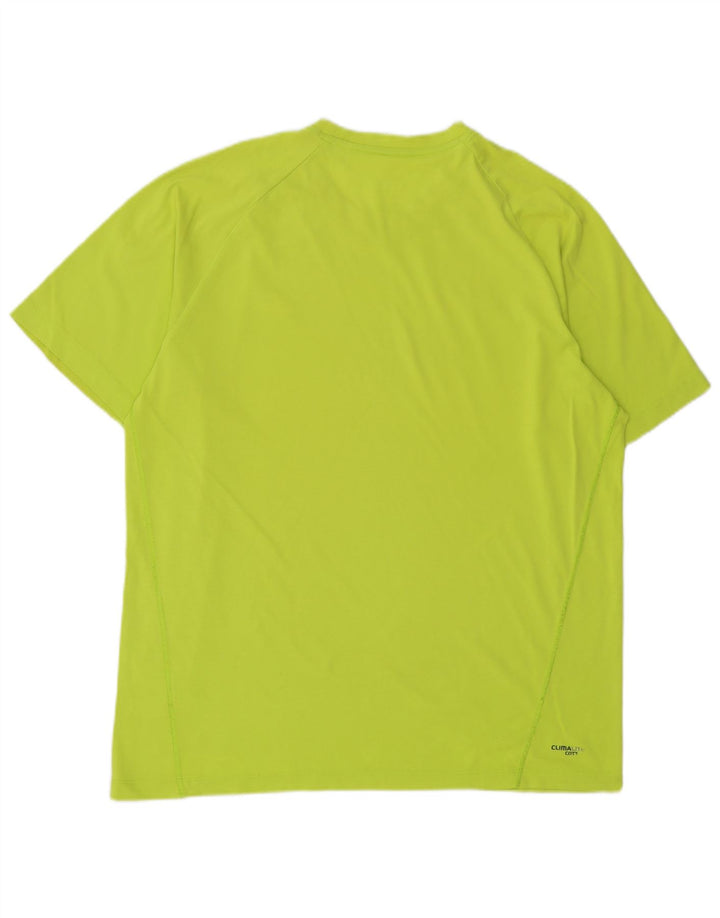 T-shirt ADIDAS Climalite da uomo grande verde