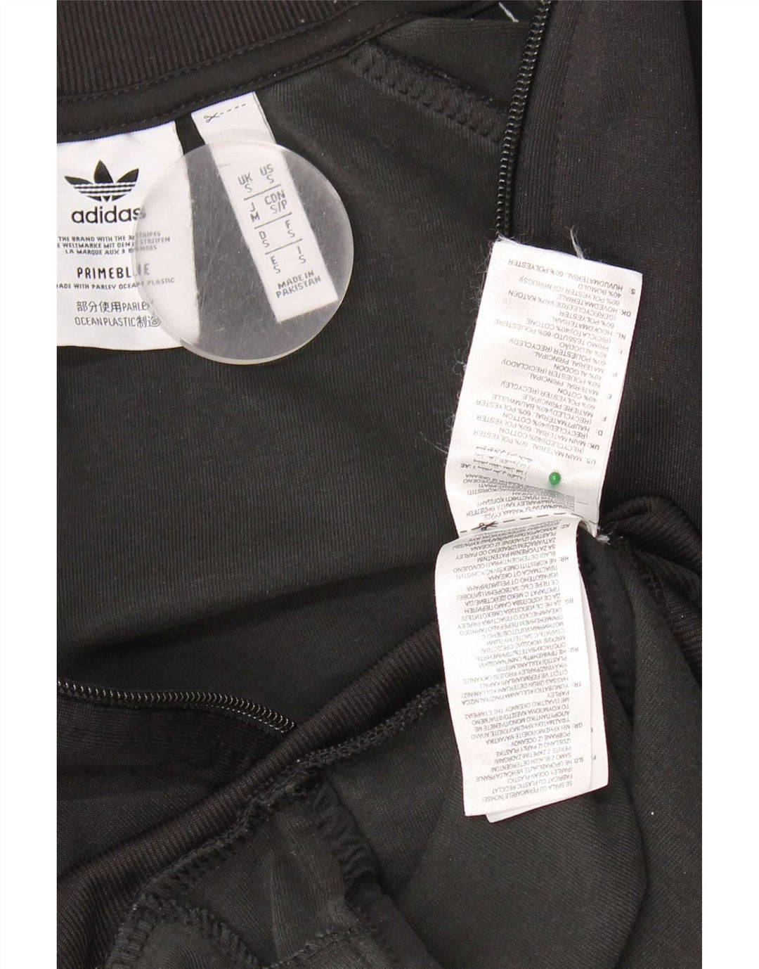 Giacca da ginnastica da uomo Adidas Small nera in poliestere
