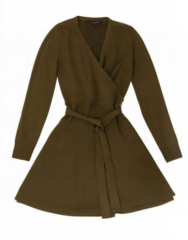Abito maglione a maniche lunghe da donna French Connection UK 12 Medio Cachi